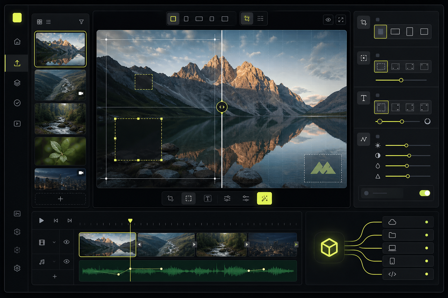 Trim and prepare video locally concept preview
